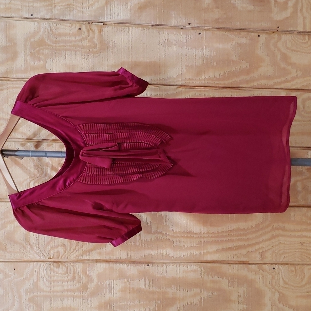 Arden B Fushia Pink Balloon Sleeve Mini Dress Size XS